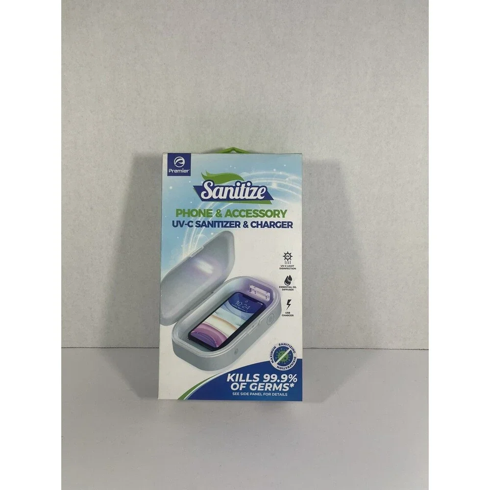 SANITIZE PHONE & ACCESSORY UV-C SANITIZER & CHARGER NIB